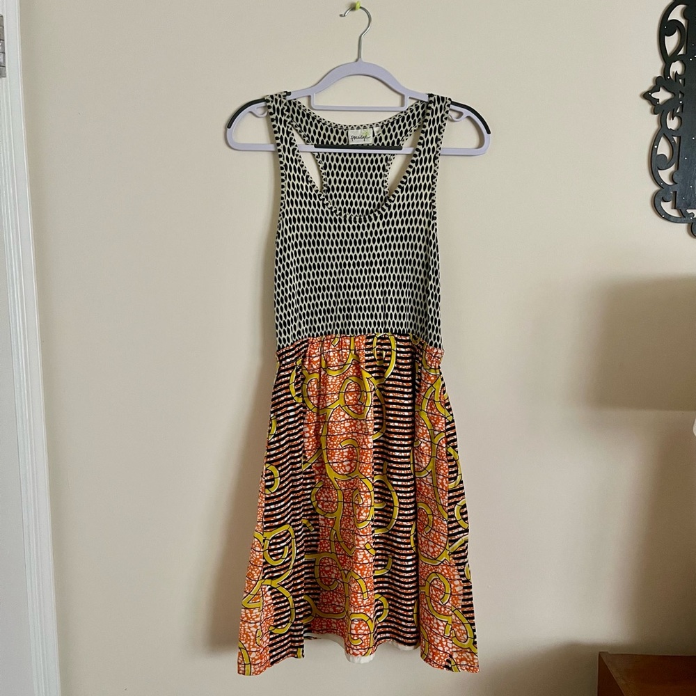 Anthropologie Porridge Patterned Racerback Dress